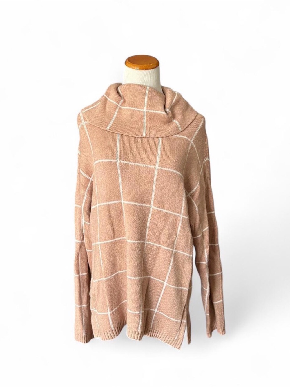 checkered sweater